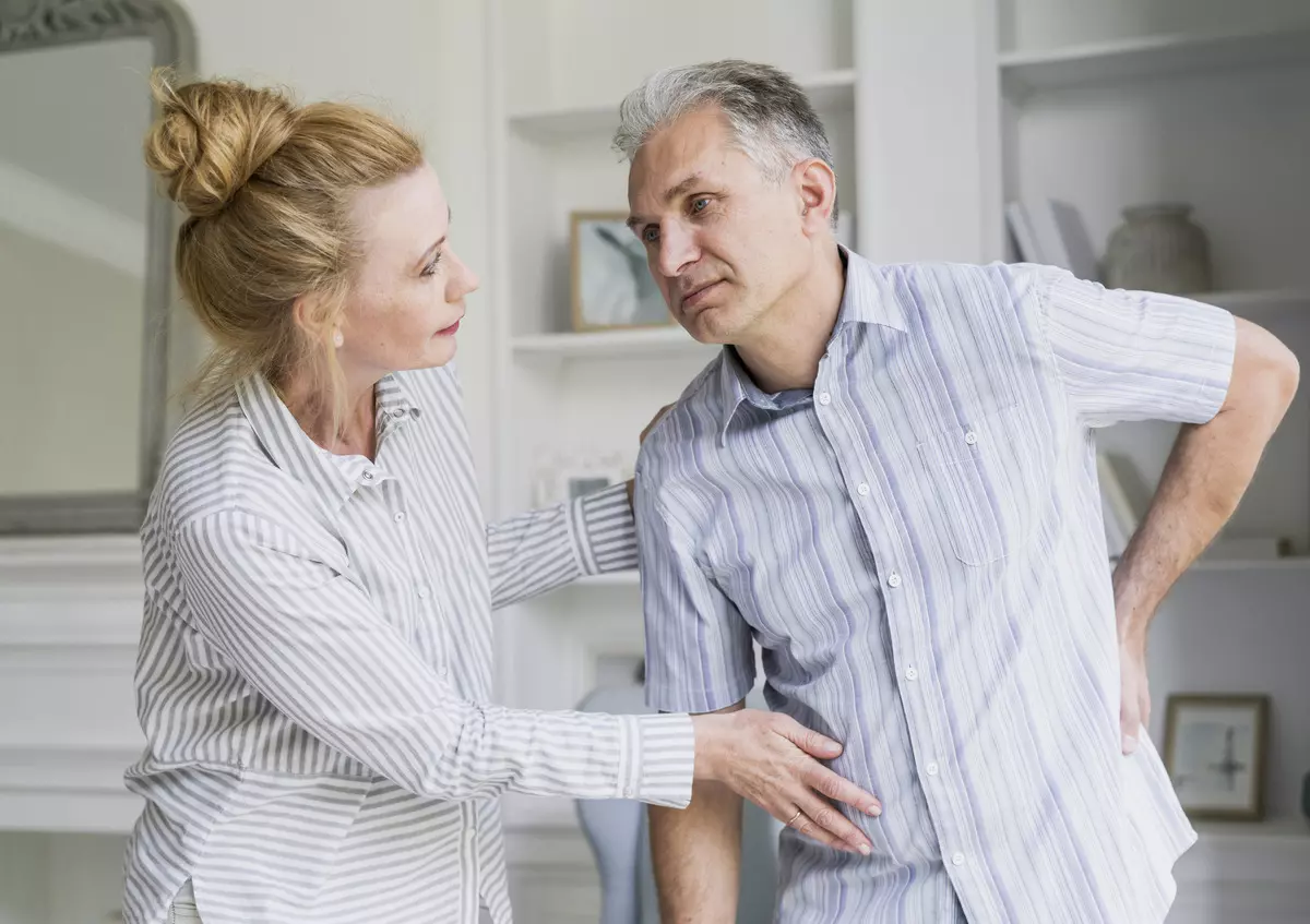 Rwa kulszowa u osoby starszej